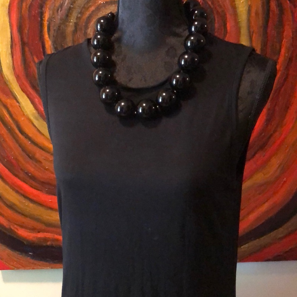 NWOT Haute Hippie sleeveless black maxi dress
